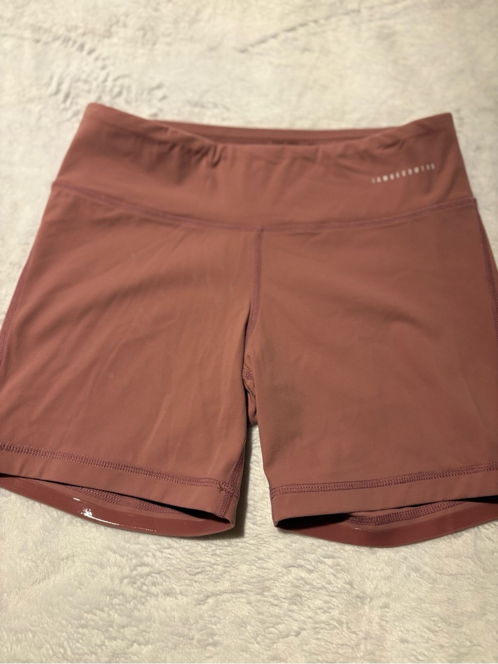 IAB Women’s Mid-Rise Dusty Rose Athletic Bike Shorts - size 6/Small